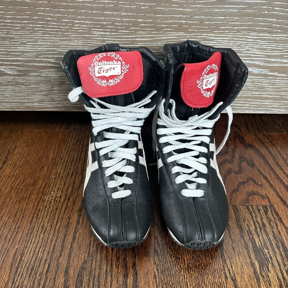 Onitsuka Tiger by Asics Black and Red Sneakers